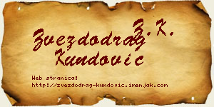Zvezdodrag Kundović vizit kartica